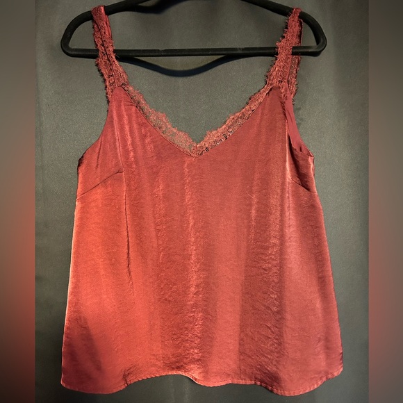 NWOT burgandy blouse - Picture 2 of 3